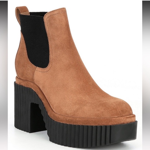 GIANNI BINI Ryker (SIZE 10) Tan Suede Platform Ankle Boots - Picture 9 of 10